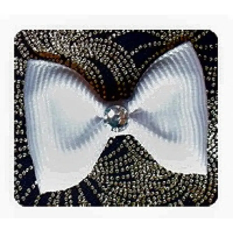 Dog Hair Bow Barrette - Wedding Little Lovie Alligator Clip