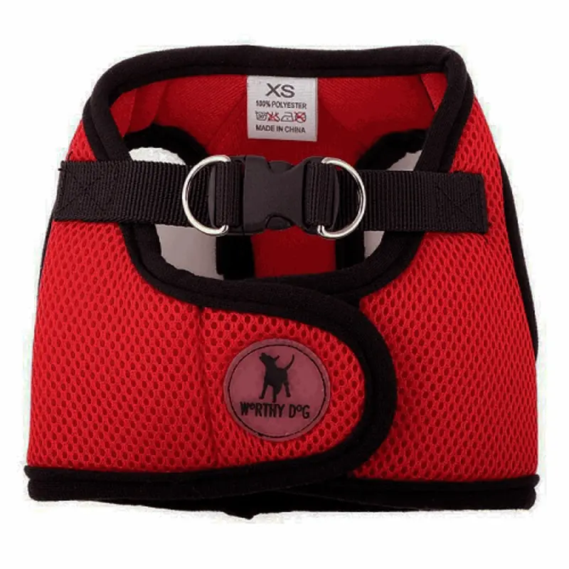 Worthy Dog Step-in Sidekick Dog Harness - Red