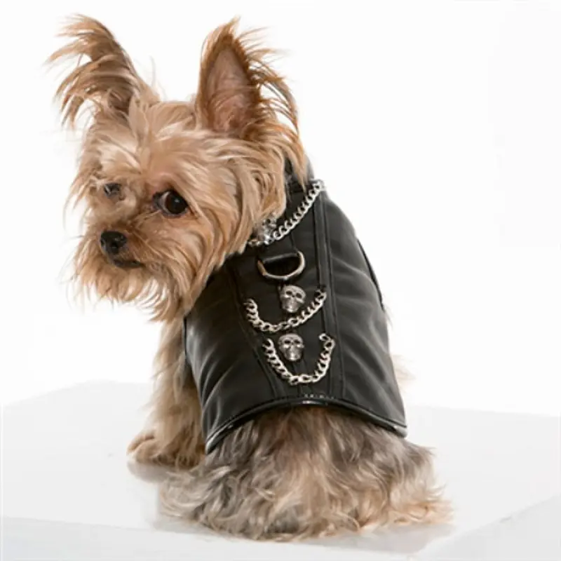 Biker Easy Rider Designer Dog Harness Vest XXS
