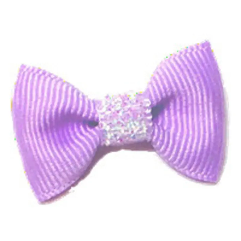 Dog Hair Bow Barrette - Precious Lavender Alligator Clip
