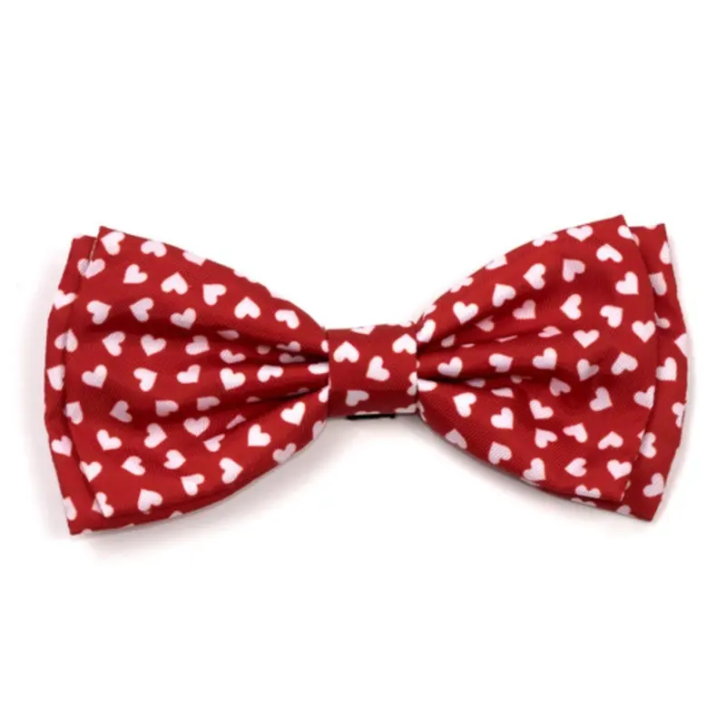 Hearts Pet Dog Bow Tie Small