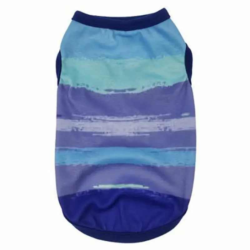 Watercolor Dog Tank - Blue / Lavender