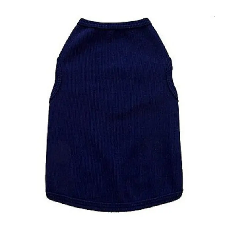ZBlank Navy Dog Tank Top by I See Spot XXS - 5"-7" (1-2 lbs.)