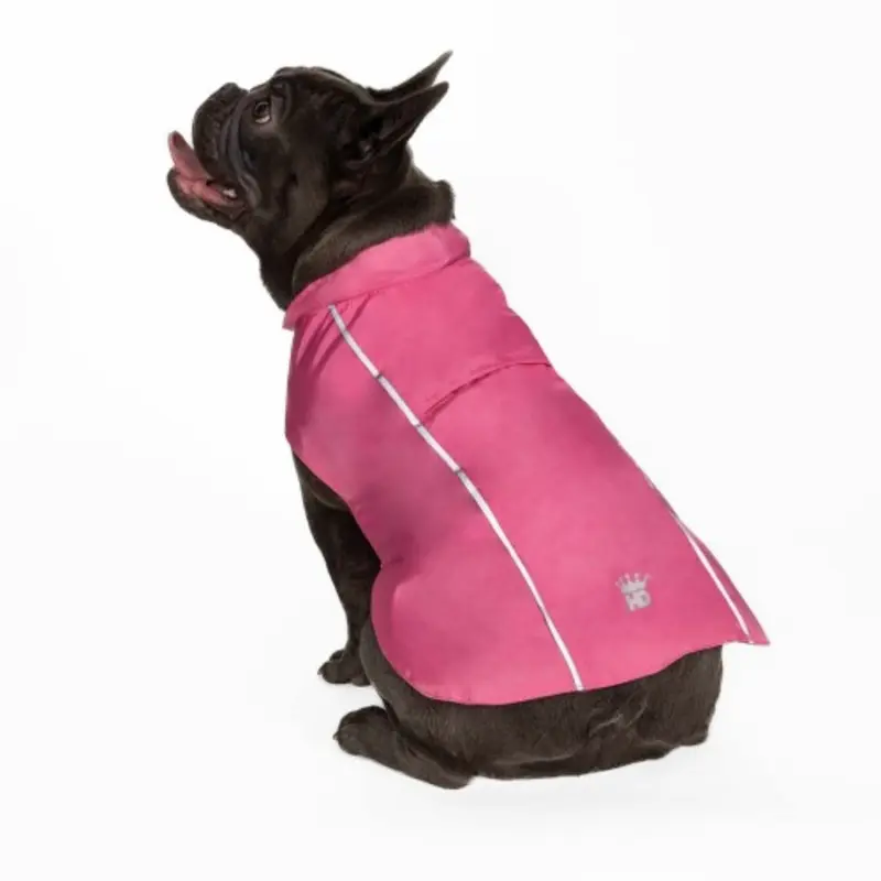 HD Hoodless Pet Dog Raincoat - Pink