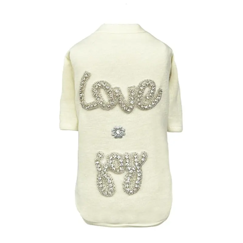 Love n Joy Dog Tee - Ivory XS