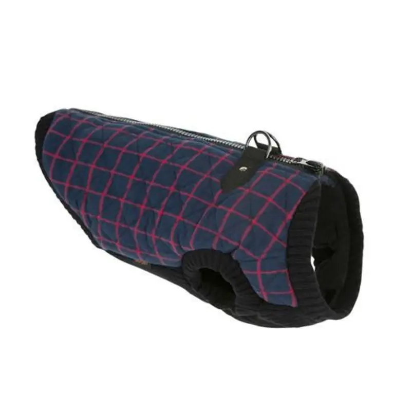 Navy Plaid Bomber Dog Vest Jacket