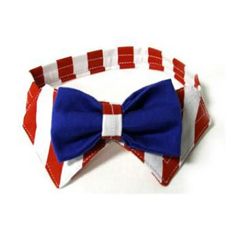 Patriotic 4th of July Uncle Sam Dog Bow Tie Set -XXL XX-Large