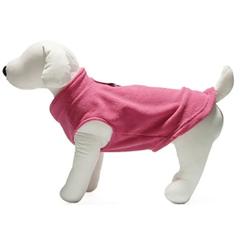 Dog Pullover Fleece Vest - Pink XS