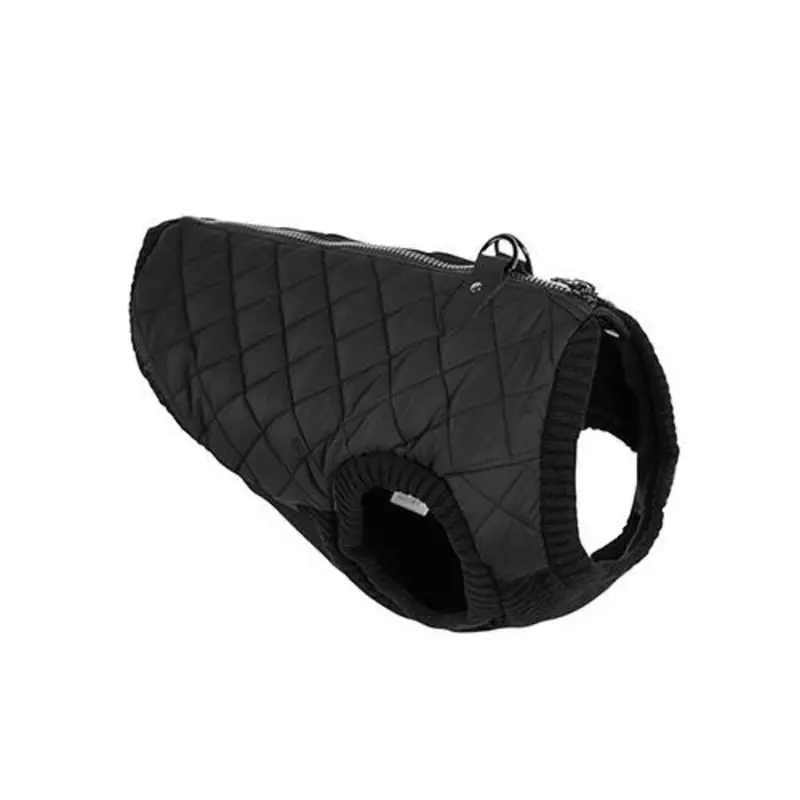 Step In - Zip Up Quilted Fashion Dog Vest - Black