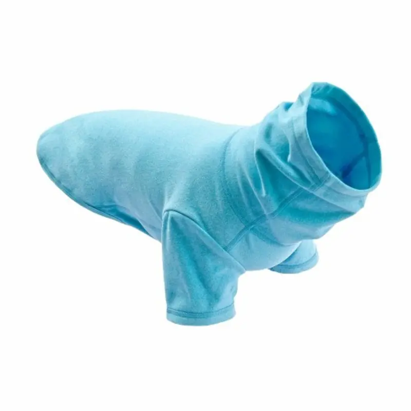 Turtleneck Stretch Fleece - Peacock Blue XS