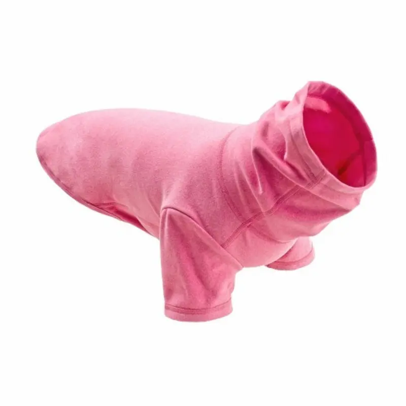 Turtleneck Stretch Fleece - Pink XS