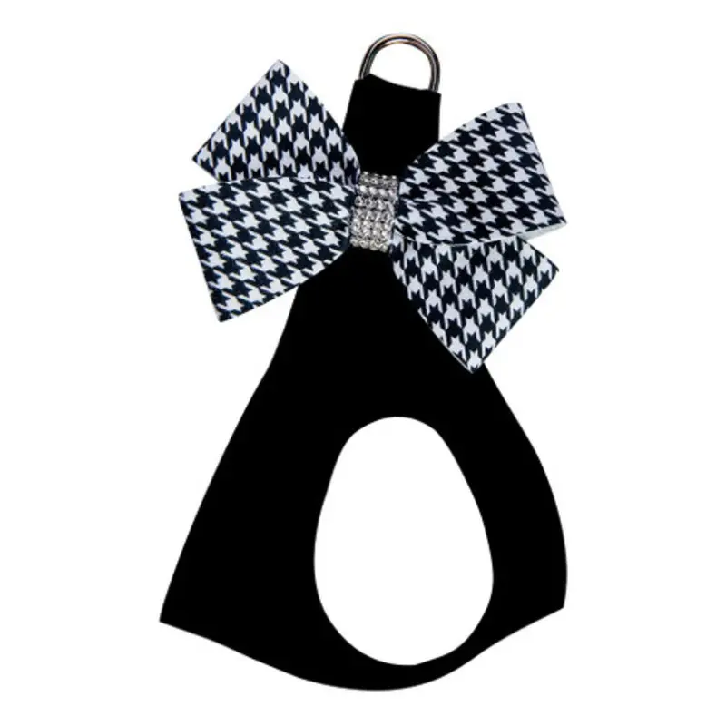 B&W Houndstooth Nouveau Bow Step In Harness