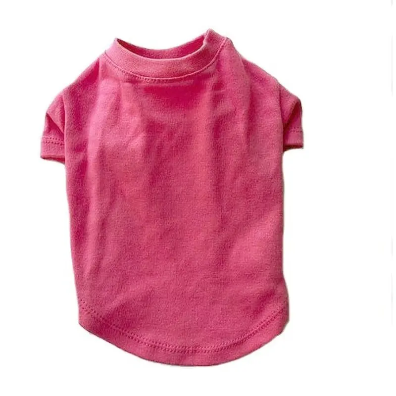 Hot Pink Comfortable Cotton T-Shirt for Small Dogs Small