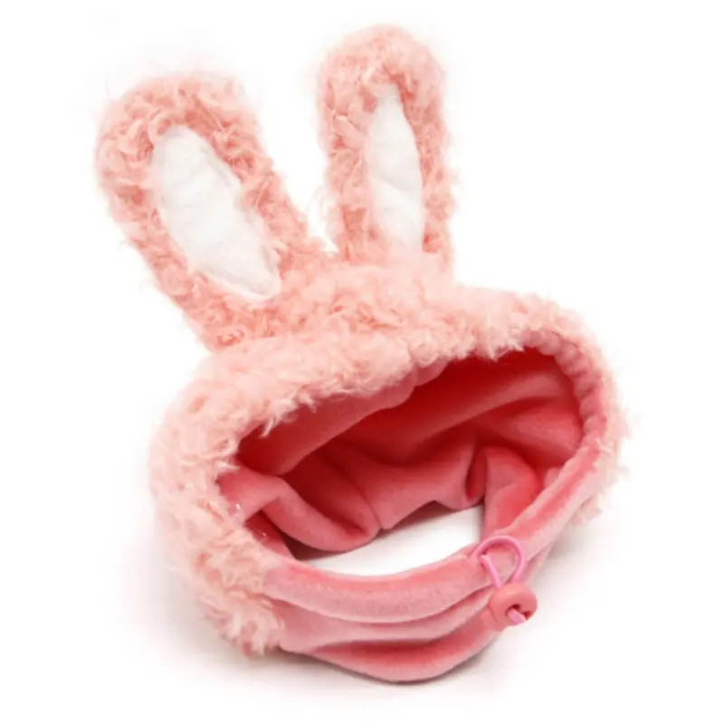 Pink Bunny Pet Dog Hat XL