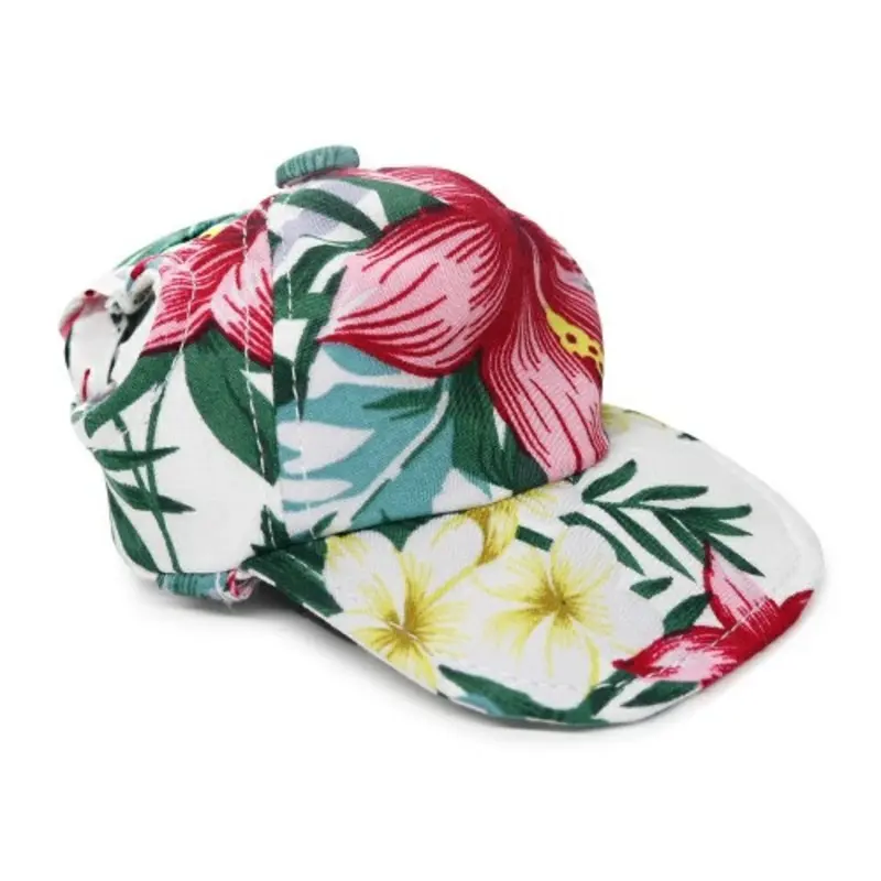 Tropical Island Pet Dog Visor / Hat Small