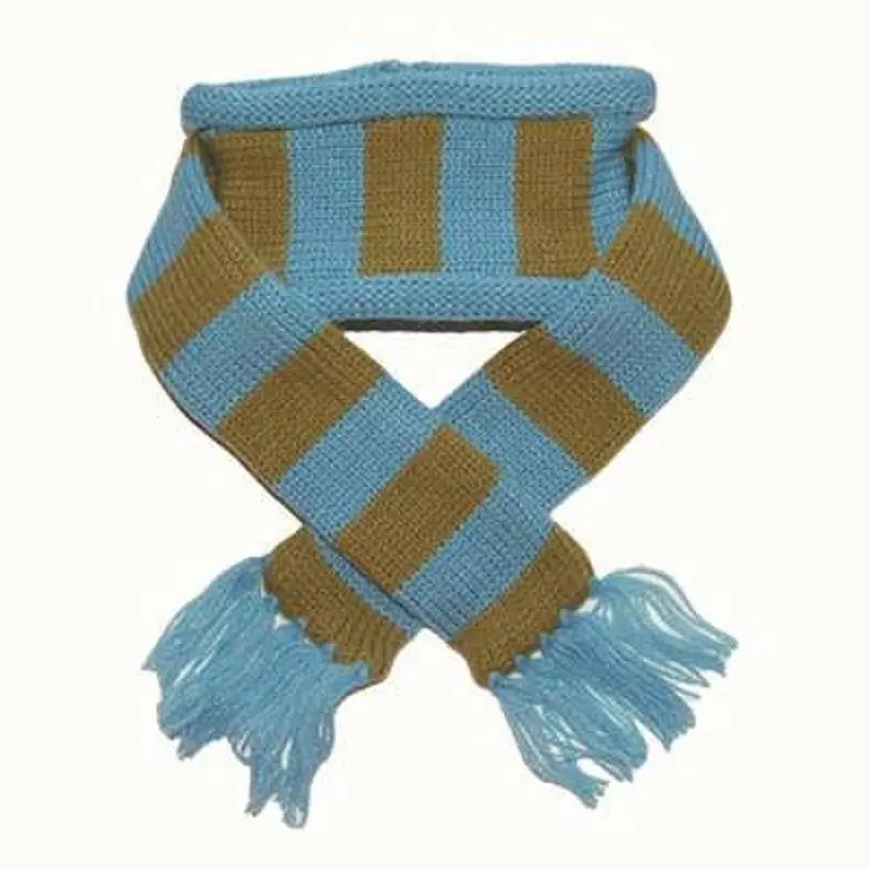 Urban Blue Stripe Dog Scarf XS