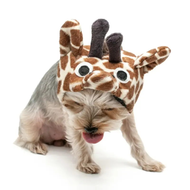 Giraffe Pet Dog Hat XS