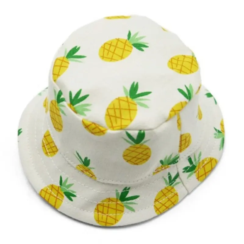 Pineapple Bucket Pet Dog Hat XS