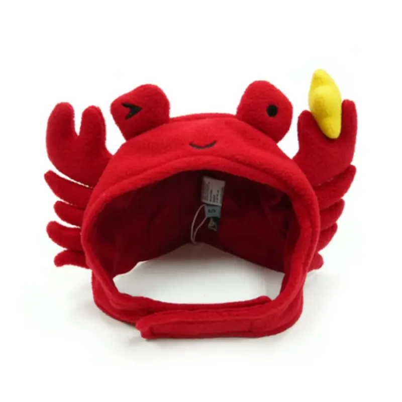 Red Crab Pet Dog Hat XS