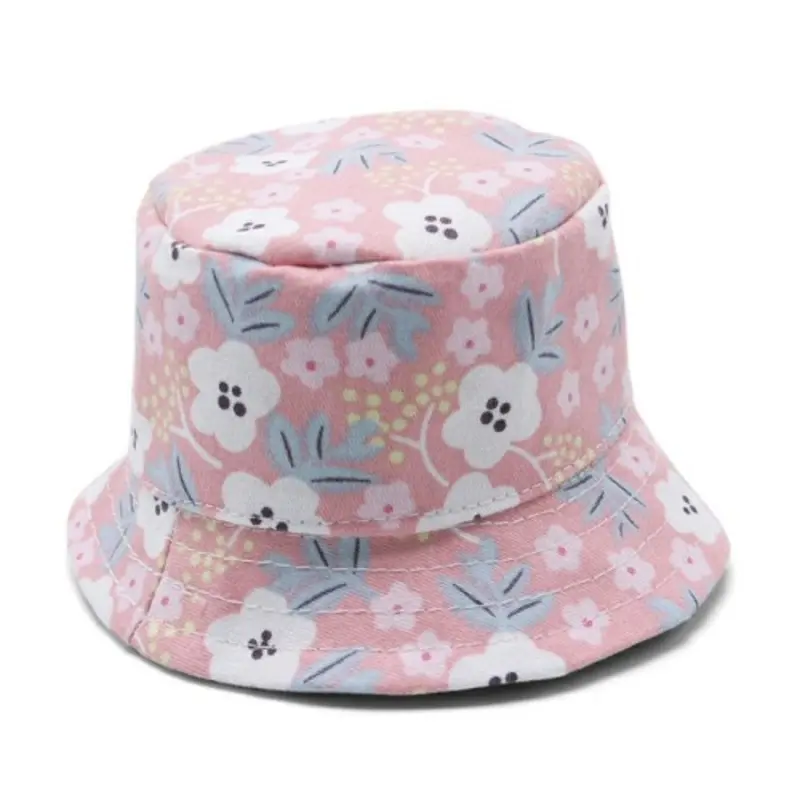 Sweet Floral Bucket Pet Dog Hat XS