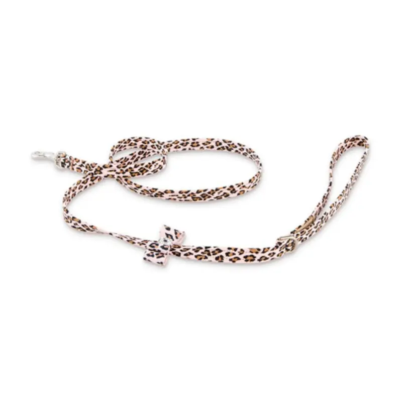 Cheetah Couture - Big Bow Dog Leash by Susan Lanci