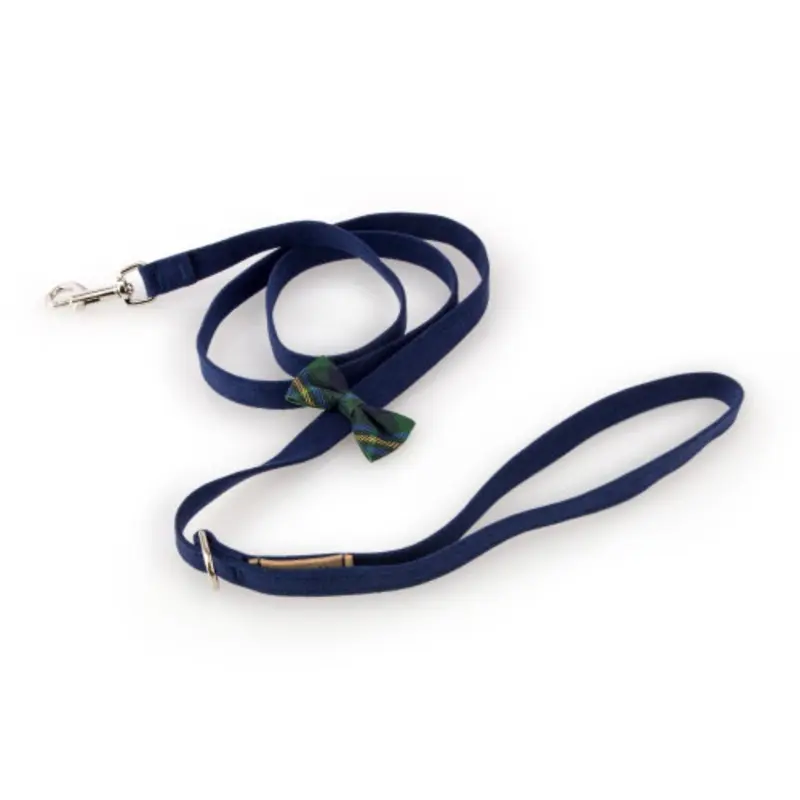 Scotty Forrest Plaid Bow Tie Dog Leash