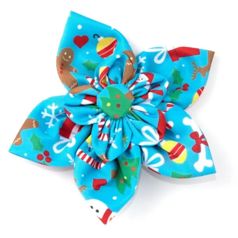 Winter Wonderland Pet Dog Collar Flower Small
