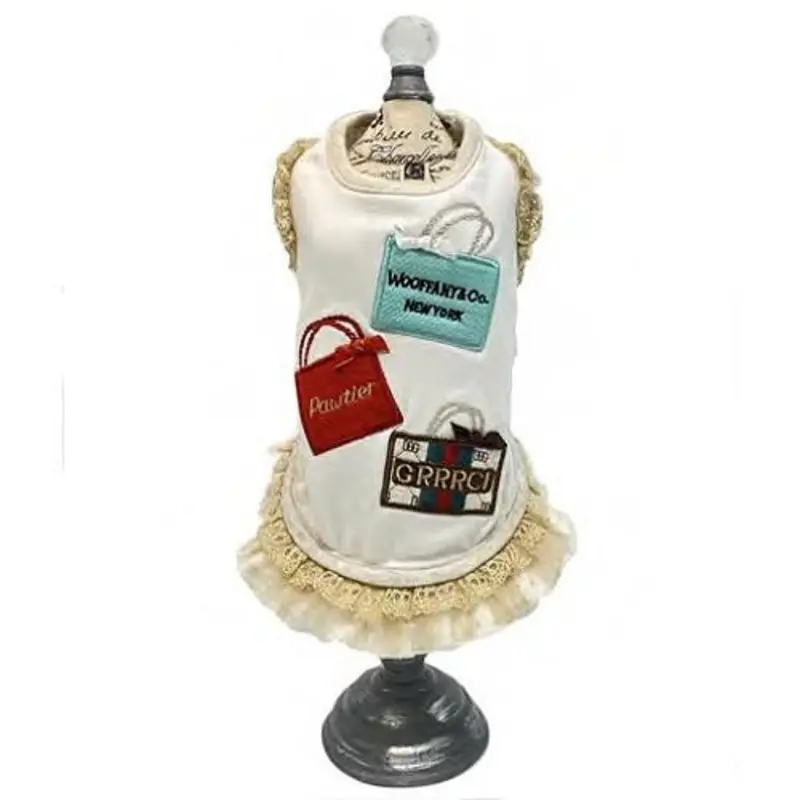 Designer Shopaholic Classy Lace Dog Dress XXS