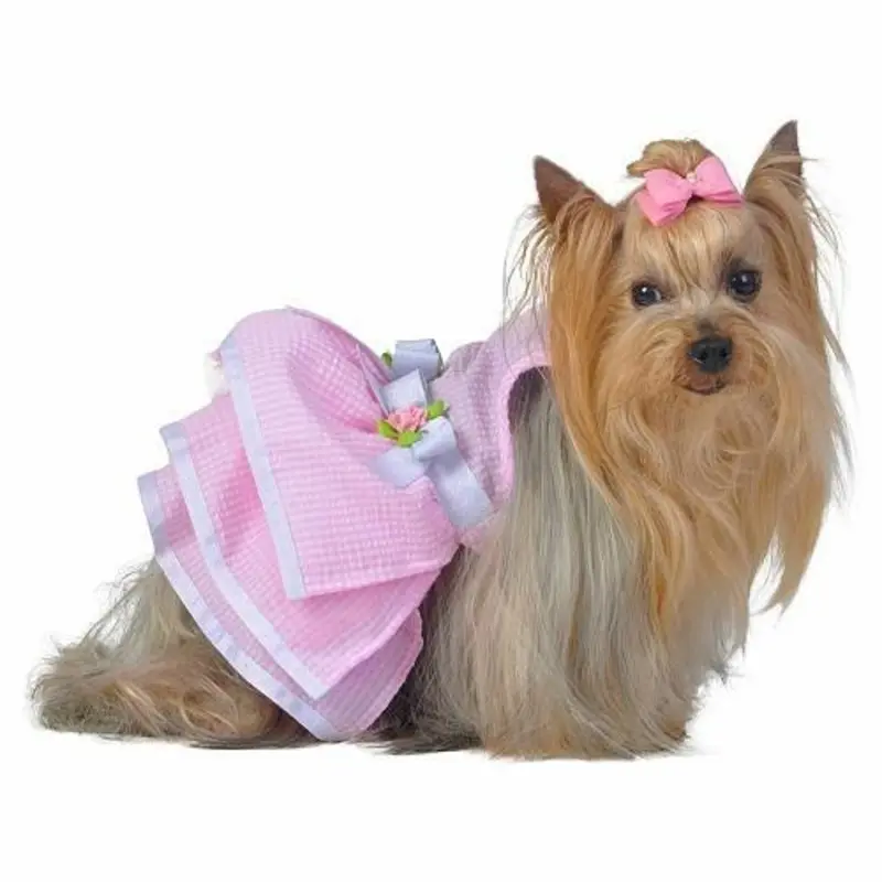Pink Glitter Tutu Dog Dress XS  - Sz 8