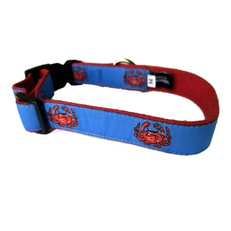 Blue Crab Dog Collars & Leashes