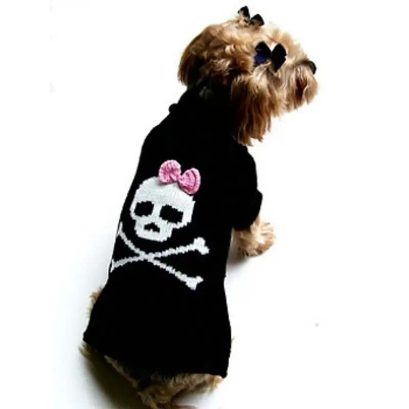 Jolly Roger Dog Sweater for Girls 8