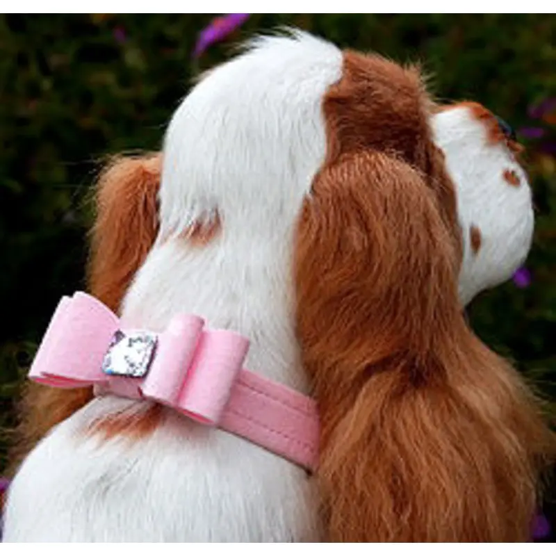 Wide Big Bow Dog Collar - Susan Lanci