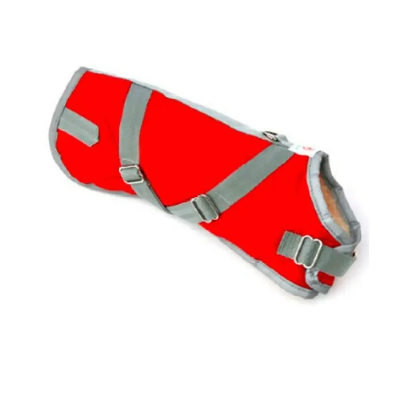Horse-Blanket Reflective Coat - Red by Canine Styles 10