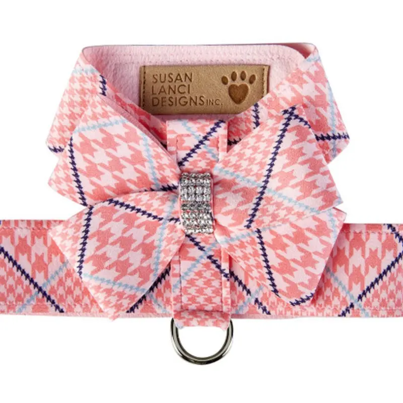 Peaches N Cream Glen Houndstooth Nouveau Bow Tinkie Harness