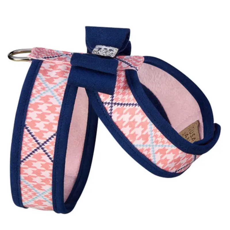Peaches N Cream W/Trim & Big Bow w/Indigo Trim  Tinkie Harness
