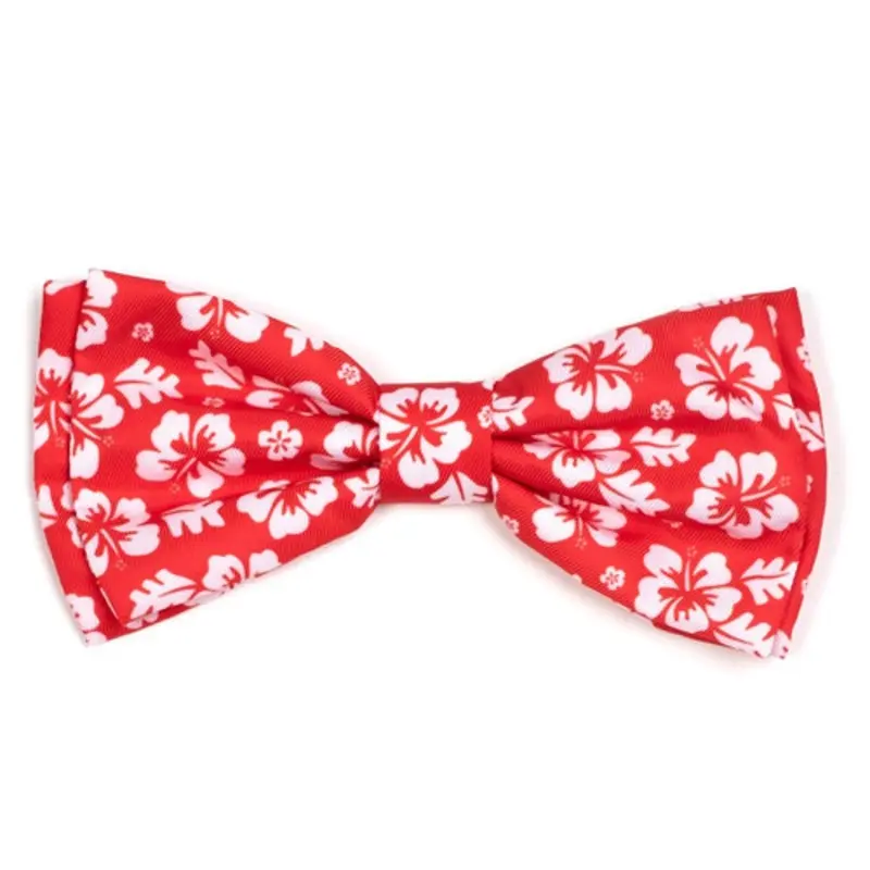 Aloha Coral Pet Dog Bow Tie Small