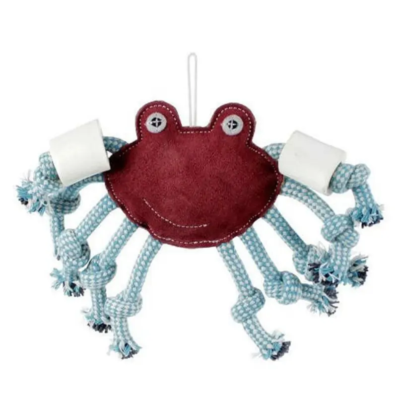 Aussie Naturals CHOY Crab Natural Rope W/ Water Buffalo Femur Dog Toy One Size
