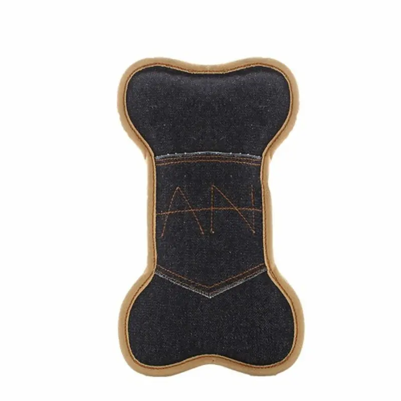 Denim Tuffs Pocket Bone Dog Toy One Size