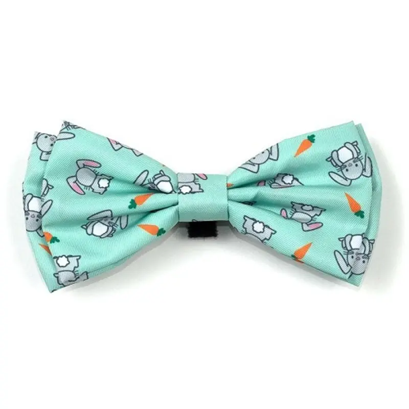 Bunnies & Carrots Pet Dog Bow Tie Small