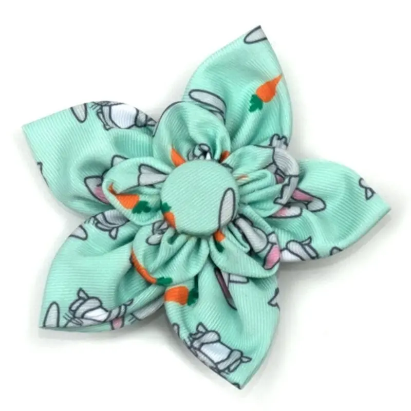Bunnies Pet Dog Collar Flower Small