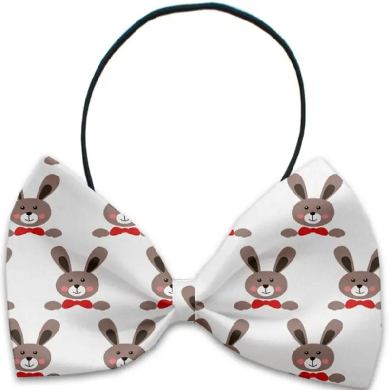 Dapper Rabbits Pet Dog Bow Tie Elastic - Necks 10 - 19 inches