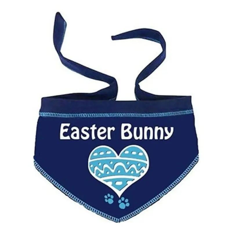 Easter Bunny Blue Bandana Scarf Small