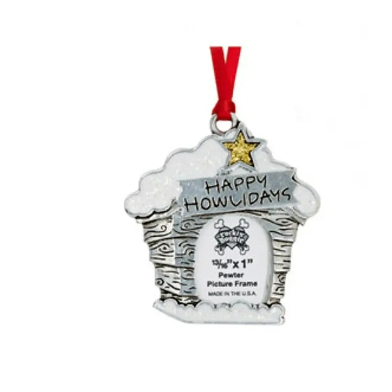 Pewter Ornament - Happy Howlidays/Picture