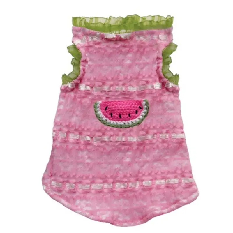 Watermelon Sorbet Dog Tank by Hip Doggie - Size L & XL Large