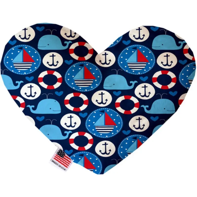 Anchors Away Bone or Heart Dog Toy, More Sizes