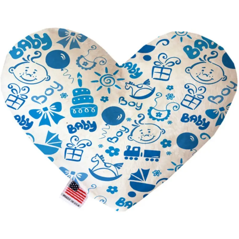 Baby Boy Bone or Heart Dog Toy, More Sizes