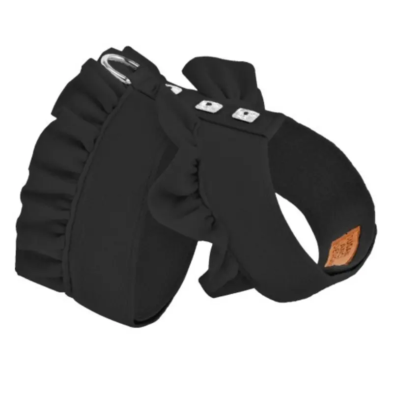 Black Pinafore Harnesses by Susan Lanci Teacup (Chest Girth 6-8")