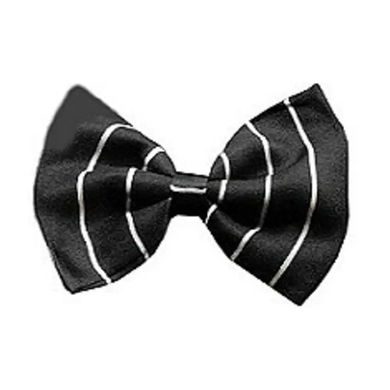 Black & White Pinstripe Dog Bow Tie - Small & Medium One Size