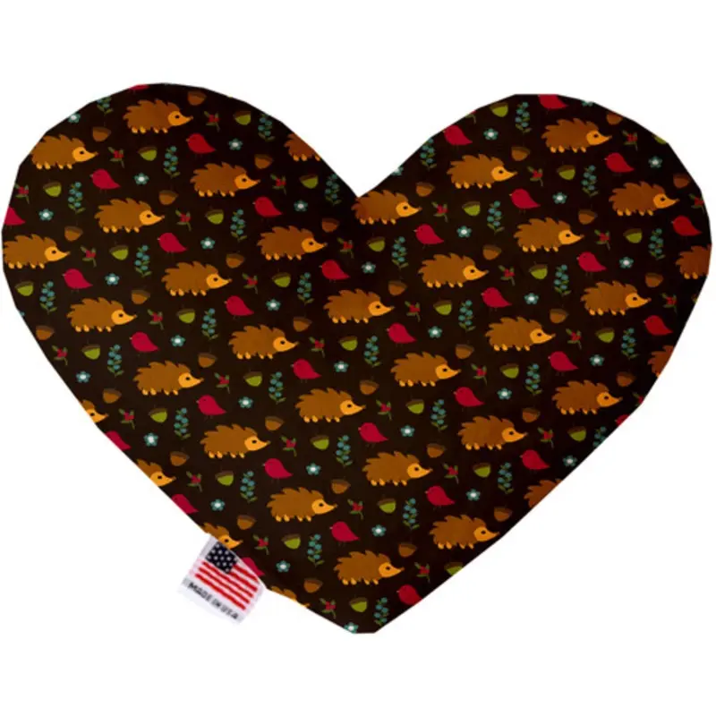 Hedgehogs Bone or Heart Dog Toy, More Sizes