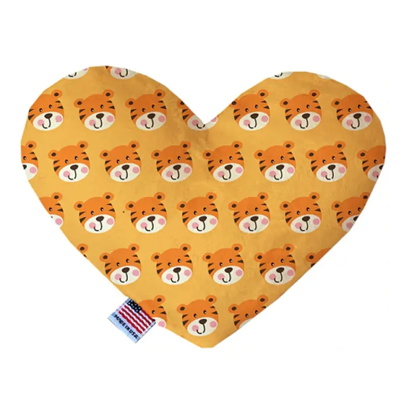 Tally The Tiger Bone or Heart Dog Toy, More Sizes